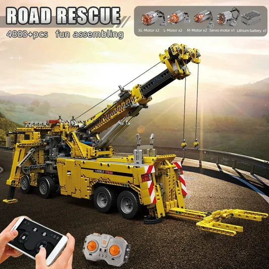 MOC Mould King Fire Rescue RC Motorized Truck Building Blocks Kit - ToylandEU