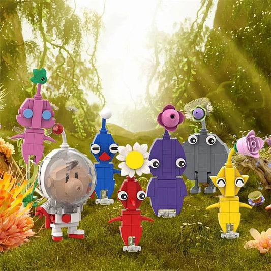 MOC Pikmin Game Plant Character Building Block Set DIY Building Bricks MOC - ToylandEU