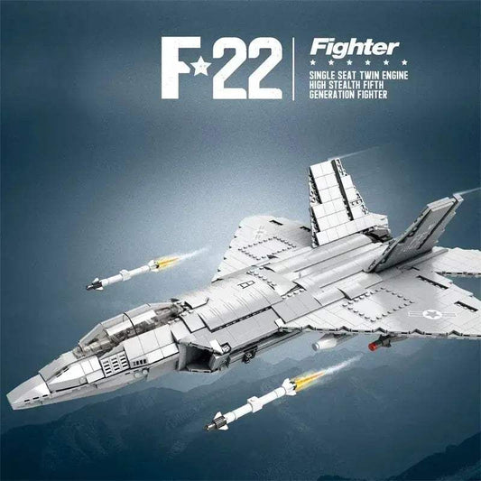 Creative F22 Fighter Model Kit Blocks Toyland EU - ToylandEU™