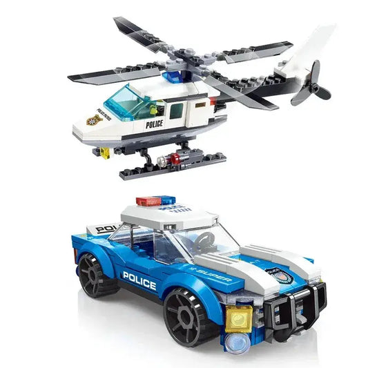 Premium Building Blocks Set Compatible With Lego City Police Helicopter Car Plane MOC Educational Toy For Children - ToylandEU