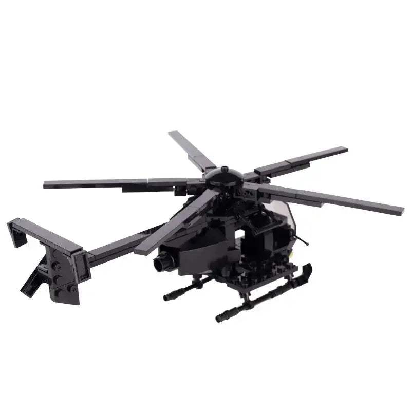 Premium Lego Compatible Building Blocks Set MH6 Little Bird Helicopter Model Kit For Teens 14 Plus And Gift Givers - ToylandEU