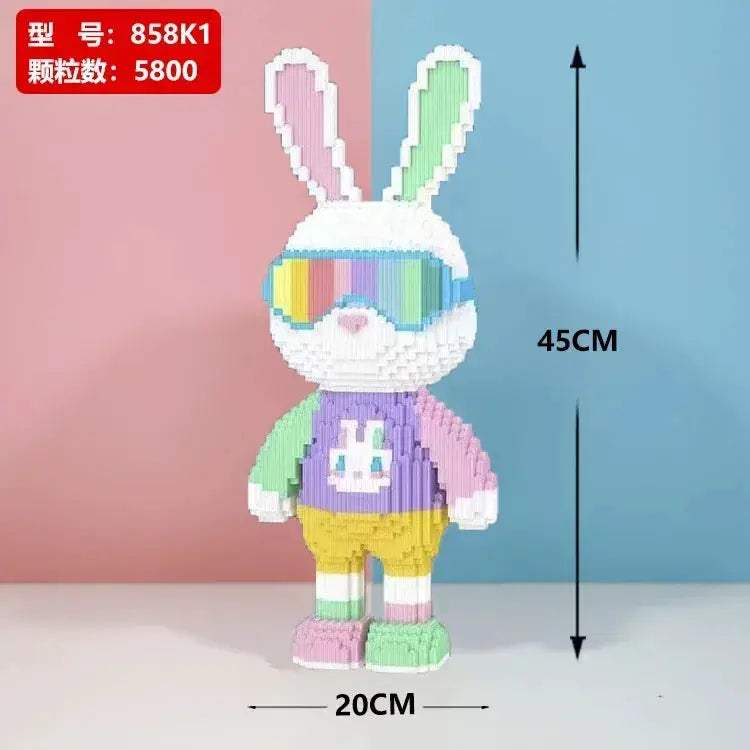 MOC Rabbit Building Blocks Puzzle For Adults High Difficulty Gift - ToylandEU