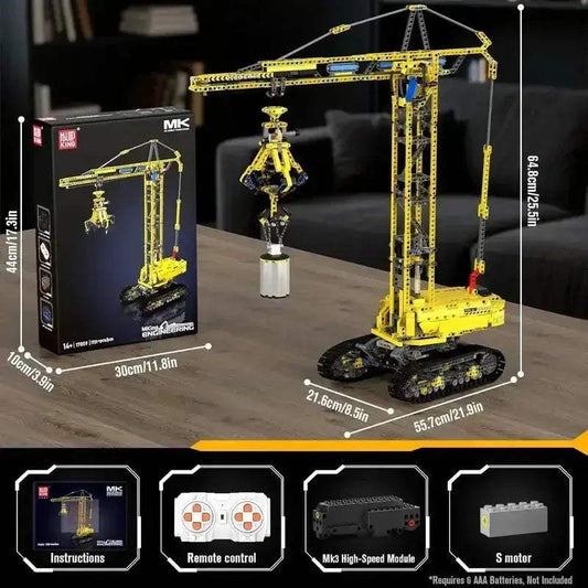 Remote Control Tower Crane Building Blocks Set Unisex - ToylandEU™