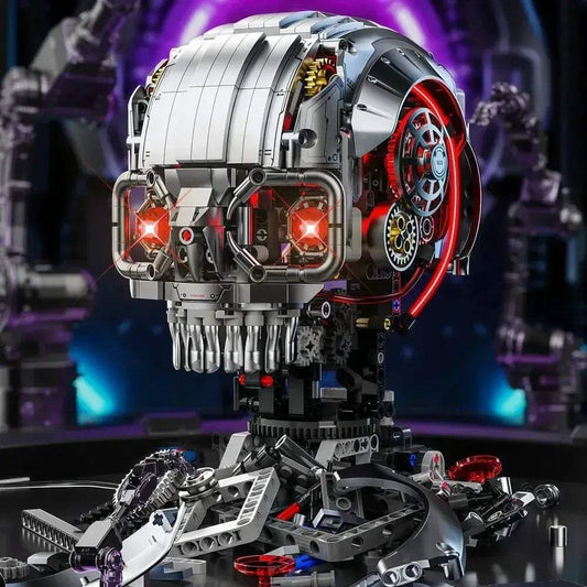 STEM Building Blocks Mechanical Skull Desktop Ornament - ToylandEU™