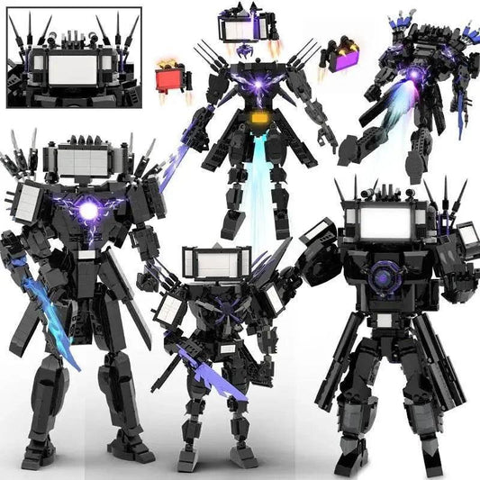 MOC Skibidi Figures Toilet Man Titan Clock King Blocks Set Building Bricks MOC - ToylandEU™