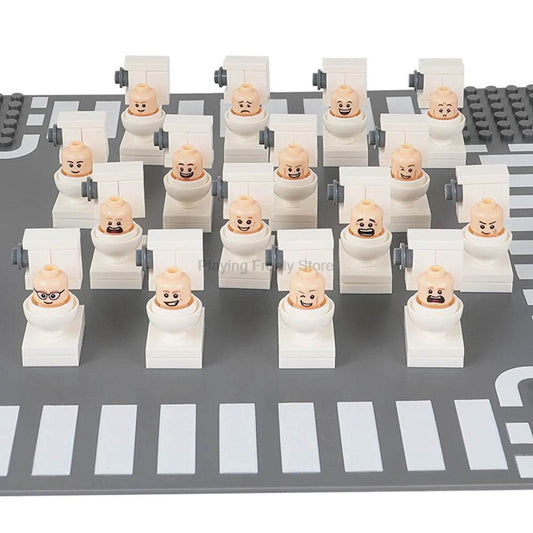 MOC Skibidi Toilet Man Legion Brick Horror Game Figure Toys - ToylandEU