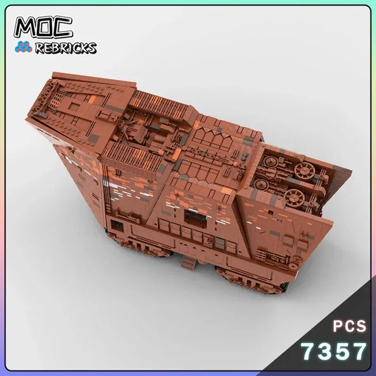 MOC Space War Desert Tracked Vehicle Creative Building Blocks Set - ToylandEU
