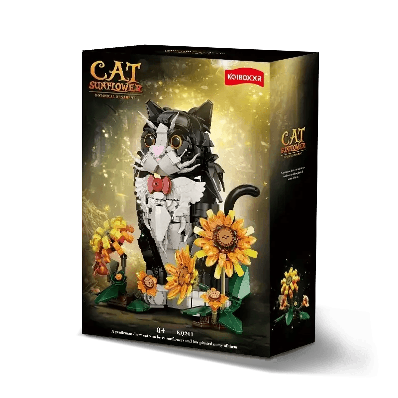 MOC Sunflower Cat Building Blocks 1434 Piece Educational Set For Kids - ToylandEU
