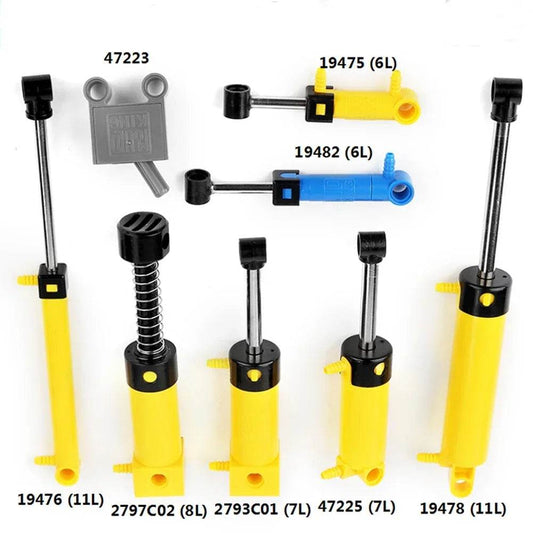 MOC Technical Hose Air Pump Tank Push Rod Putter Switch Piston Compatible With Legoeds Pneumatic Parts - ToylandEU