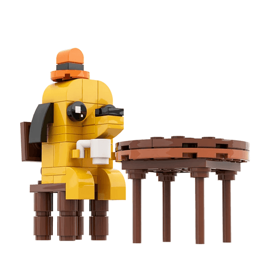 MOC This Is Fine Dog Building Block Soft Doll Educational Gift Building Bricks MOC - ToylandEU