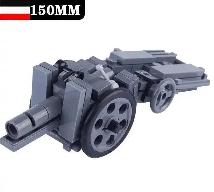 MOC WW2 German Military Cannon Building Blocks Kit Artillery Toys - ToylandEU™