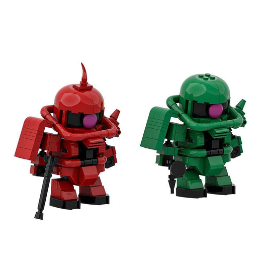 MOC Zaku Warrior Model Building Blocks Anime Mech Building Bricks MOC Gift - ToylandEU
