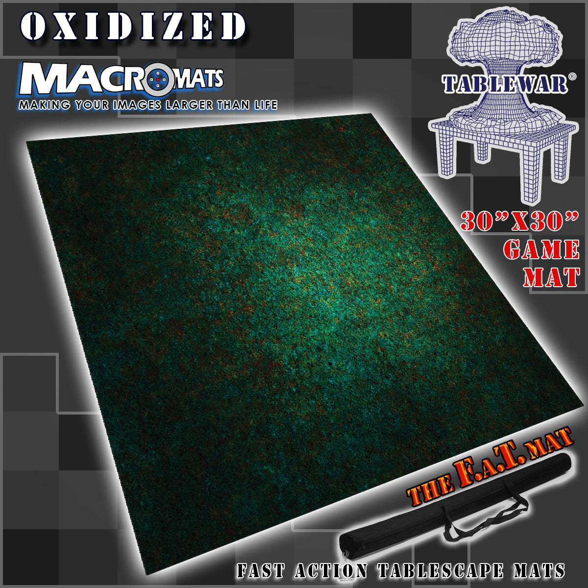 Photography Backdrop | 30x30 Inches | Textured Oxidize Finish | Miniatures
