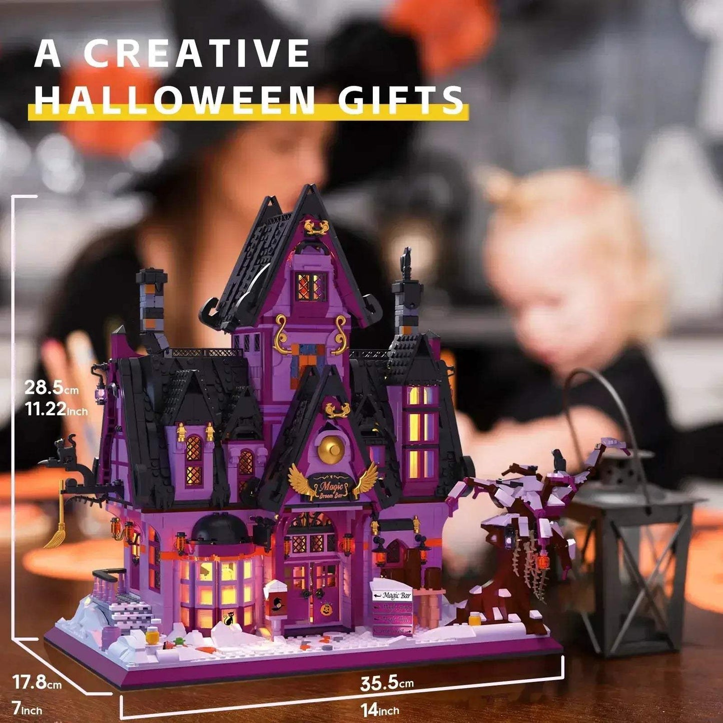 Magic Bar Building Blocks City Street View Model With Light - ToylandEU