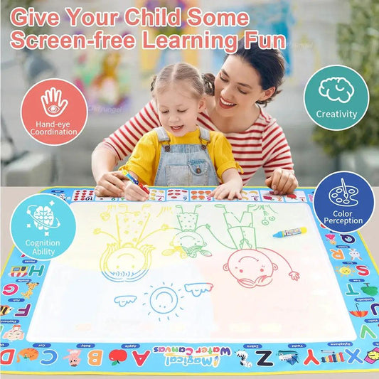 Magic Water Drawing Mat For Kids Reusable Doodle Board - ToylandEU™