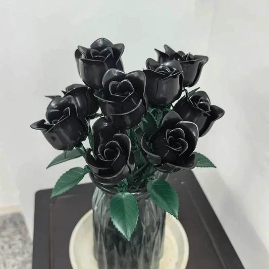 Magical 18Pc Black Rose Blocks Bouquet Toyland EU - ToylandEU™