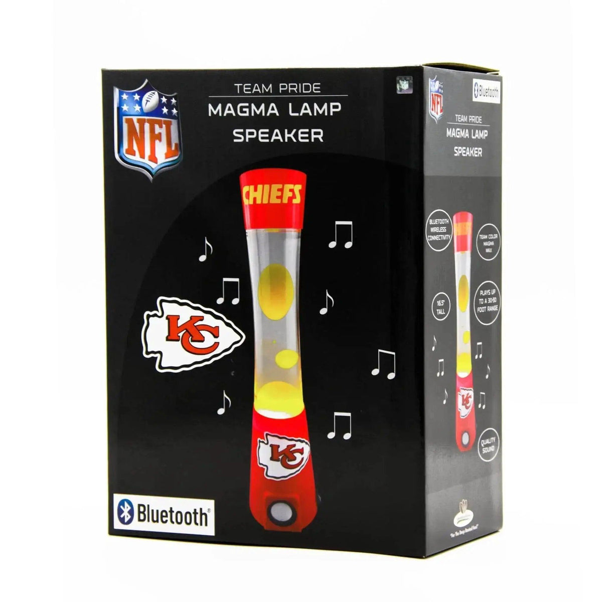 Kansas City Chiefs Magma Lamp Bluetooth Speaker Night Light - ToylandEU™