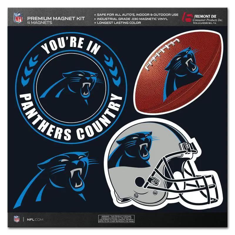 Carolina Panthers 4 Piece Magnet Kit Collectible Set - ToylandEU™