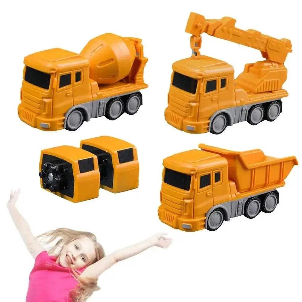 Magnetic Adaptable Car Robot: Fun Engineering Toy for Kids - ToylandEU™