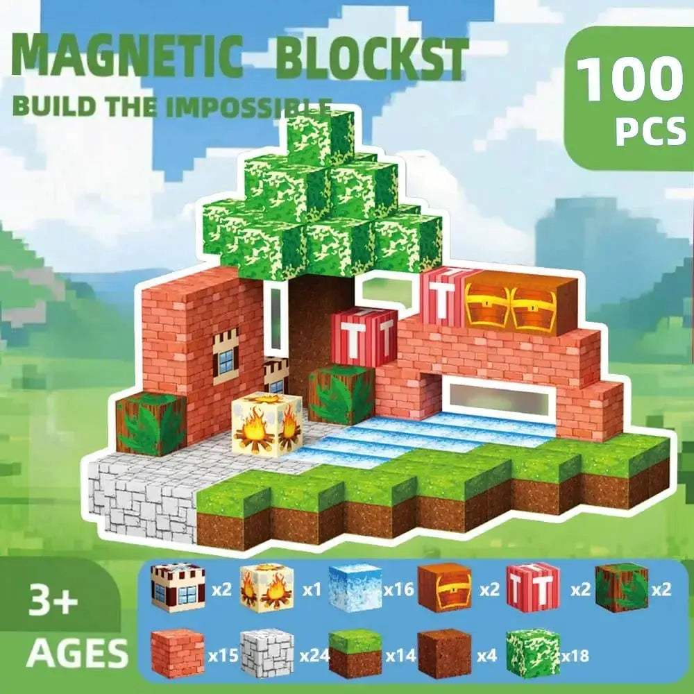 Magnetic Building Blocks Educational Toy Creative Fun - ToylandEU™