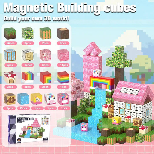 Magnetic Building Blocks Rainbow Stem Educational Toy - ToylandEU™