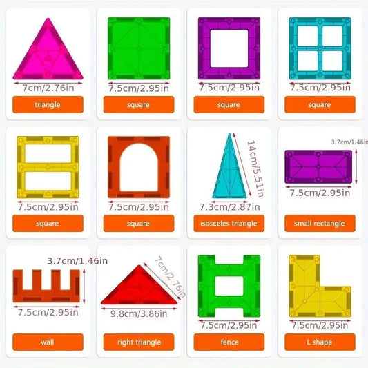 Magnetic Building Blocks Set For Kids Montessori Fun - ToylandEU™
