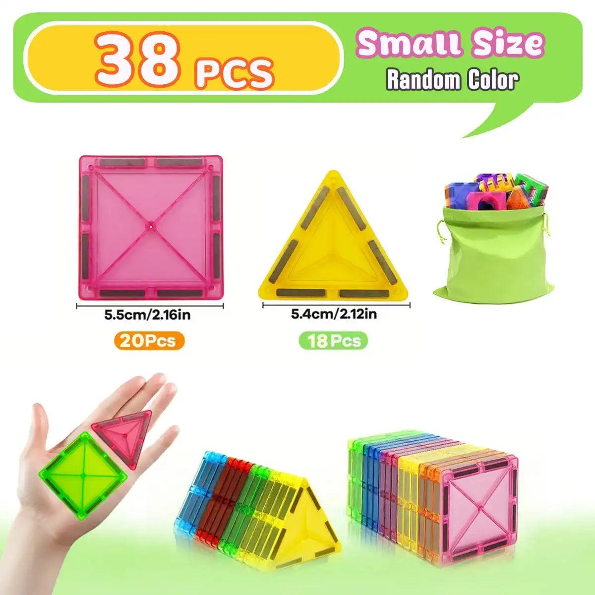 Magnetic Building Blocks | Small Size | Toylandeu™