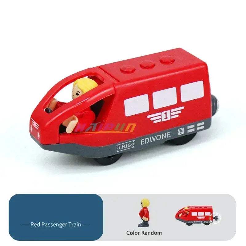 Magnetic Diecast Train Set With Doll On Wooden Track - ToylandEU