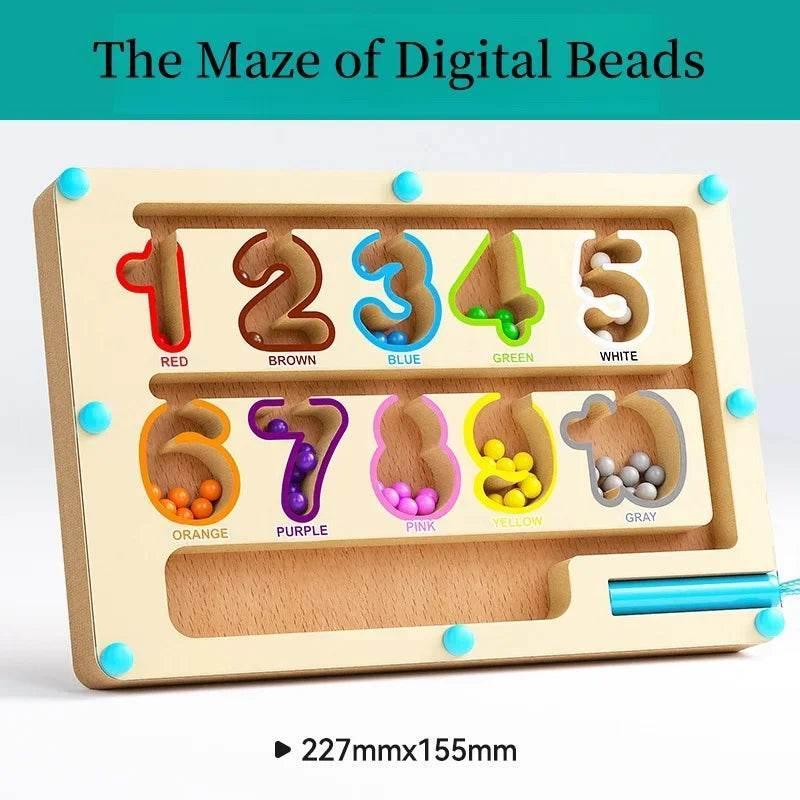 Magnetic Digital Bead Magnetic Maze Toy for Kids Ages 2-6 - ToylandEU