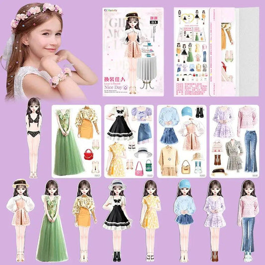 Magnetic Dress Up Princess Paper Dolls Education Set - ToylandEU™