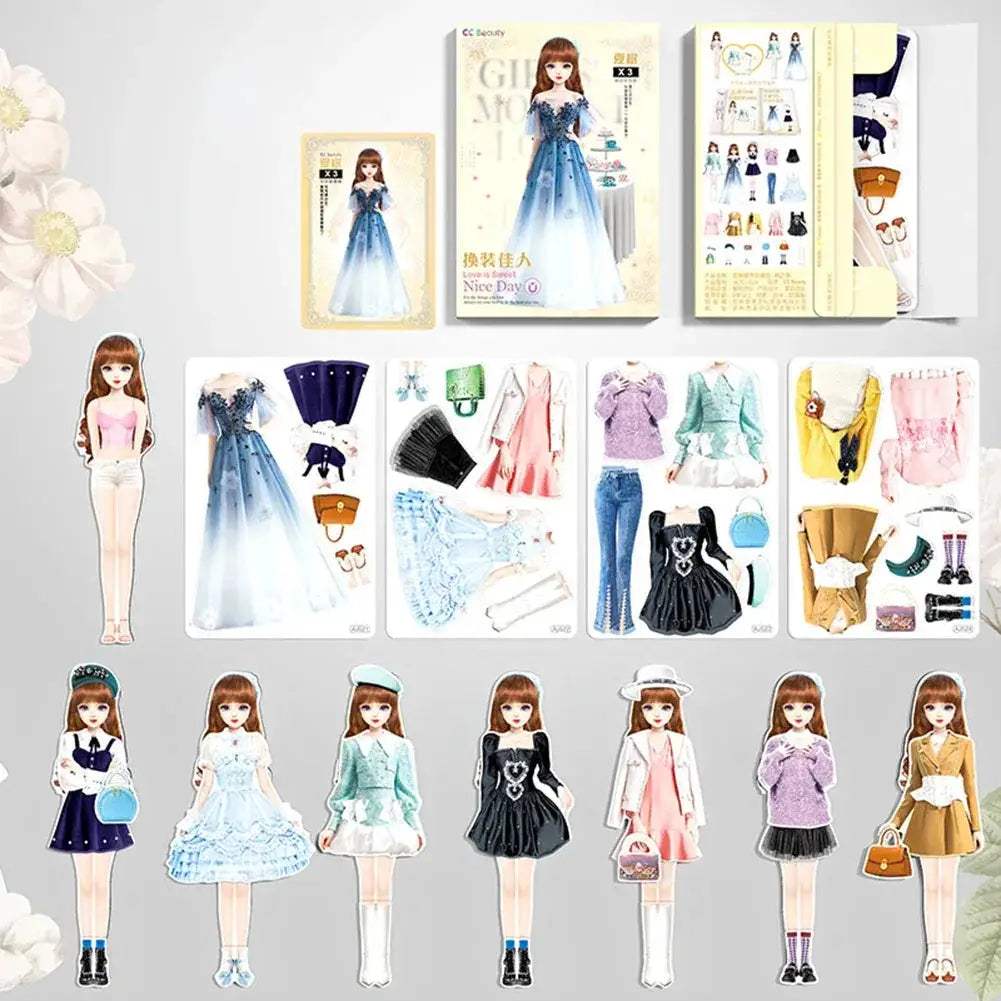 Magnetic Dress Up Princess Paper Dolls For Girls Educational Set - ToylandEU