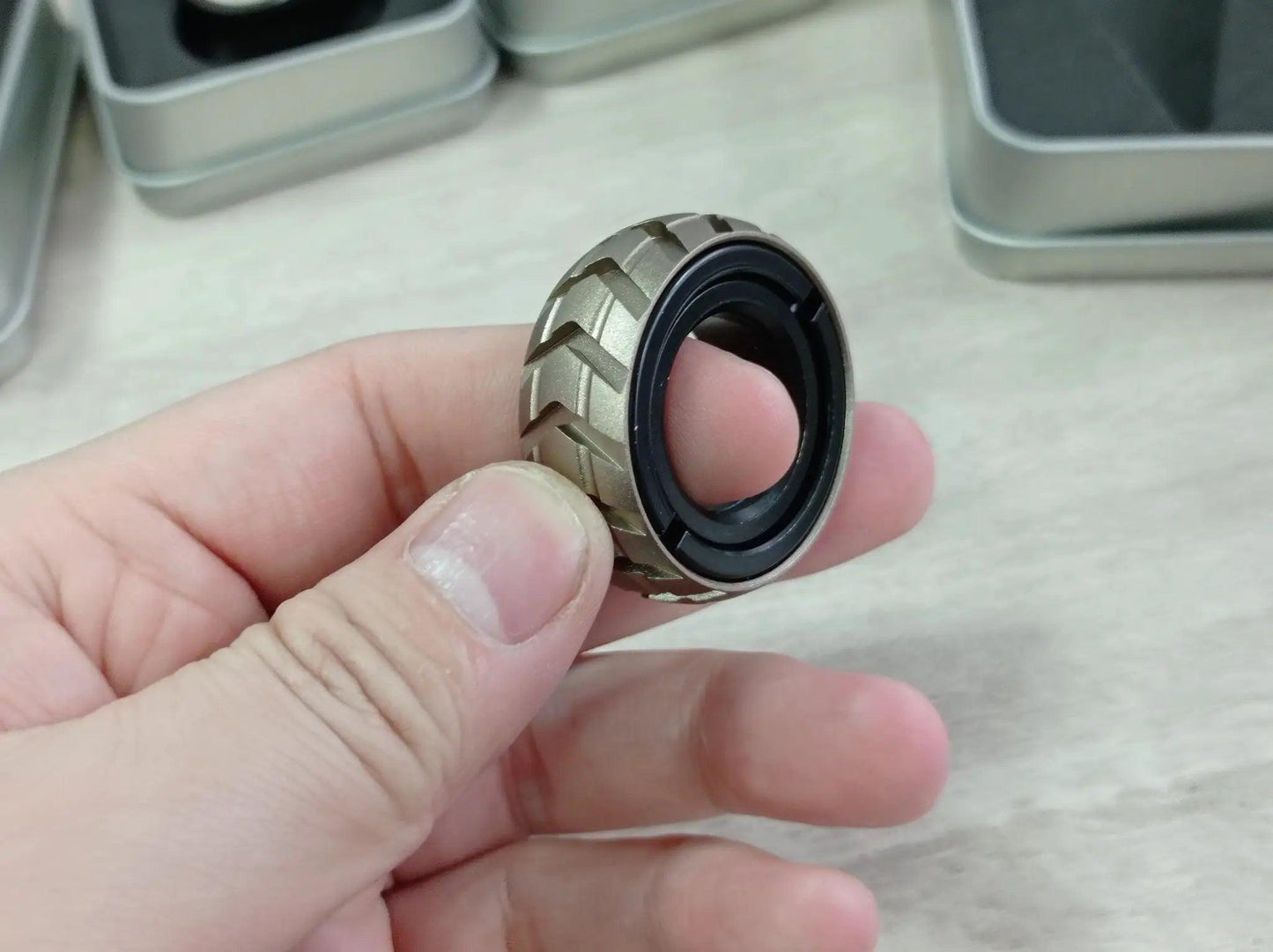 Magnetic Stainless Steel Fidget Toys Ring Slider - ToylandEU™