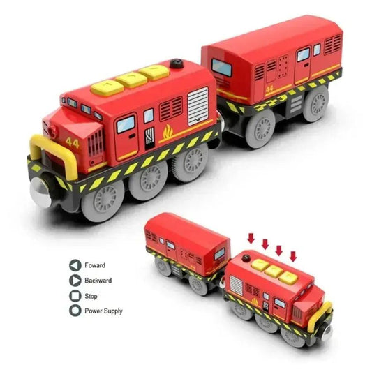 Magnetic Wooden Train Set Educational Toy For Kids - ToylandEU™
