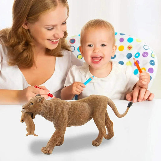 Majestic Lion Family Action Figures - Realistic Wildlife Collectibles - ToylandEU