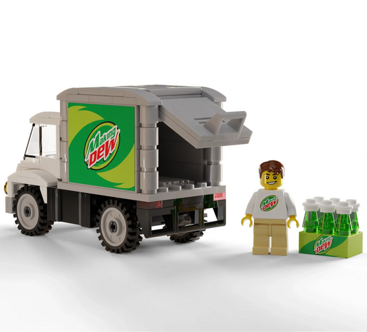 Making Dew Soda Delivery Truck with Minifig - ToylandEU