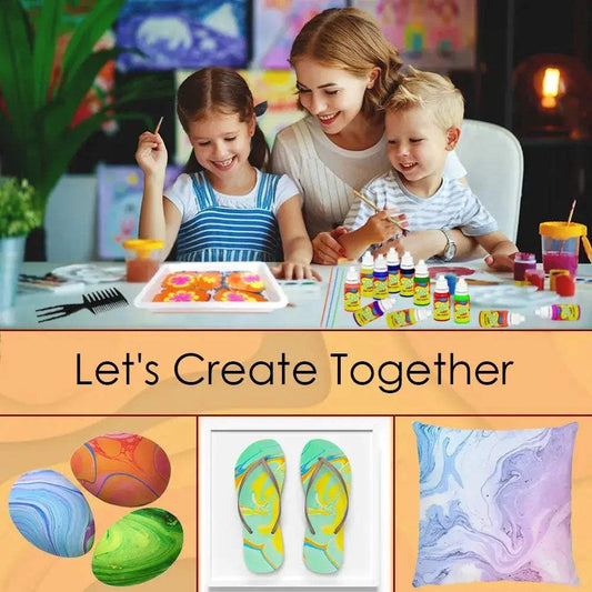 Marble Painting Kit For Kids Easy Water Marbling - ToylandEU™