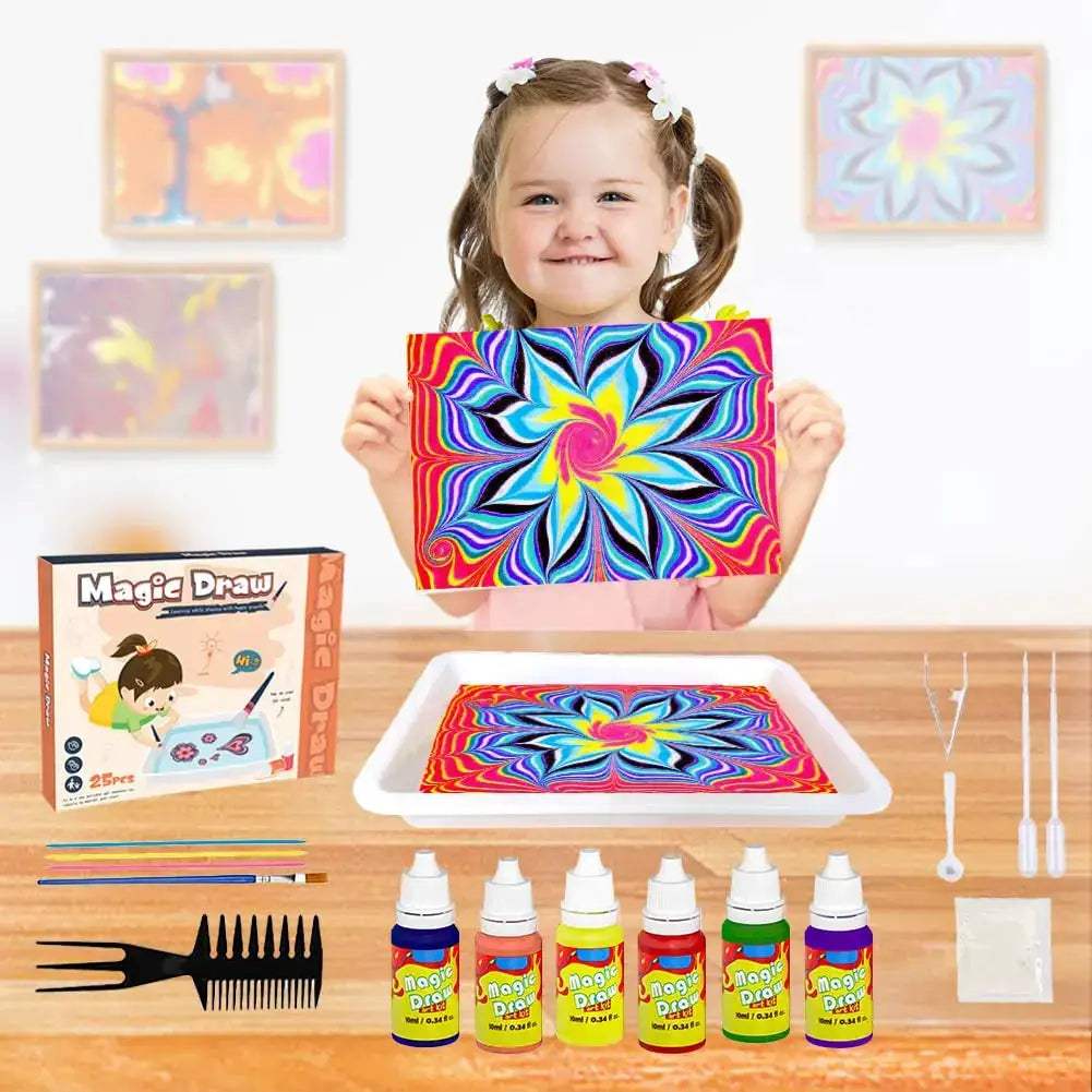 Marble Painting Kit For Kids Easy Water Marbling Fun - ToylandEU