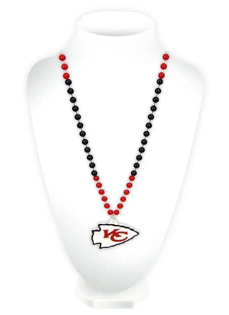 Kansas City Chiefs Beads with Medallion Mardi Gras Style - ToylandEU™