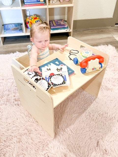 Montessori Desk | 1/2 Inch Baltic Birch | Solid Finger Joint | With Chair