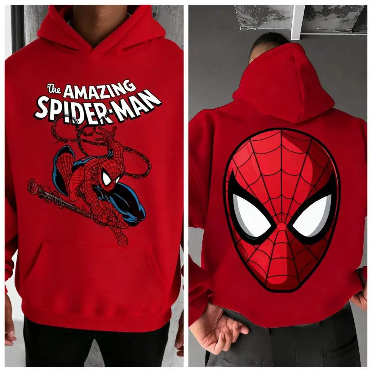 Marvel SpiderMan Cotton Hoodie For Men Windproof Warm Comfort - ToylandEU