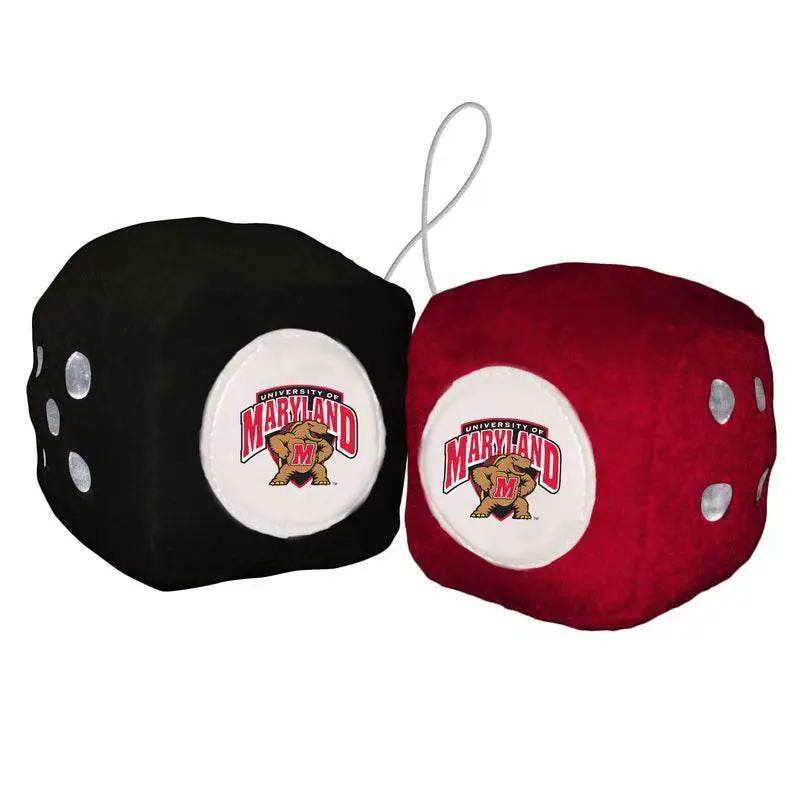 Maryland Terrapins Plush Fuzzy Dice Hangable Decor - ToylandEU™