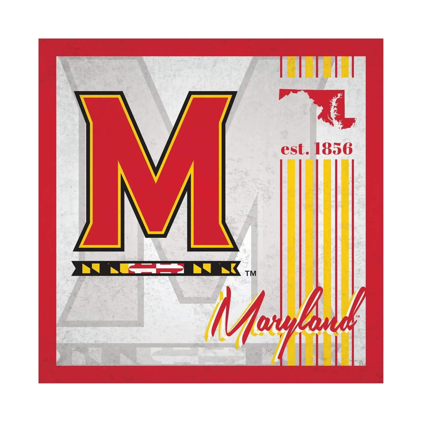 Maryland Terrapins Wood Sign Album Design 10x10 Order - ToylandEU