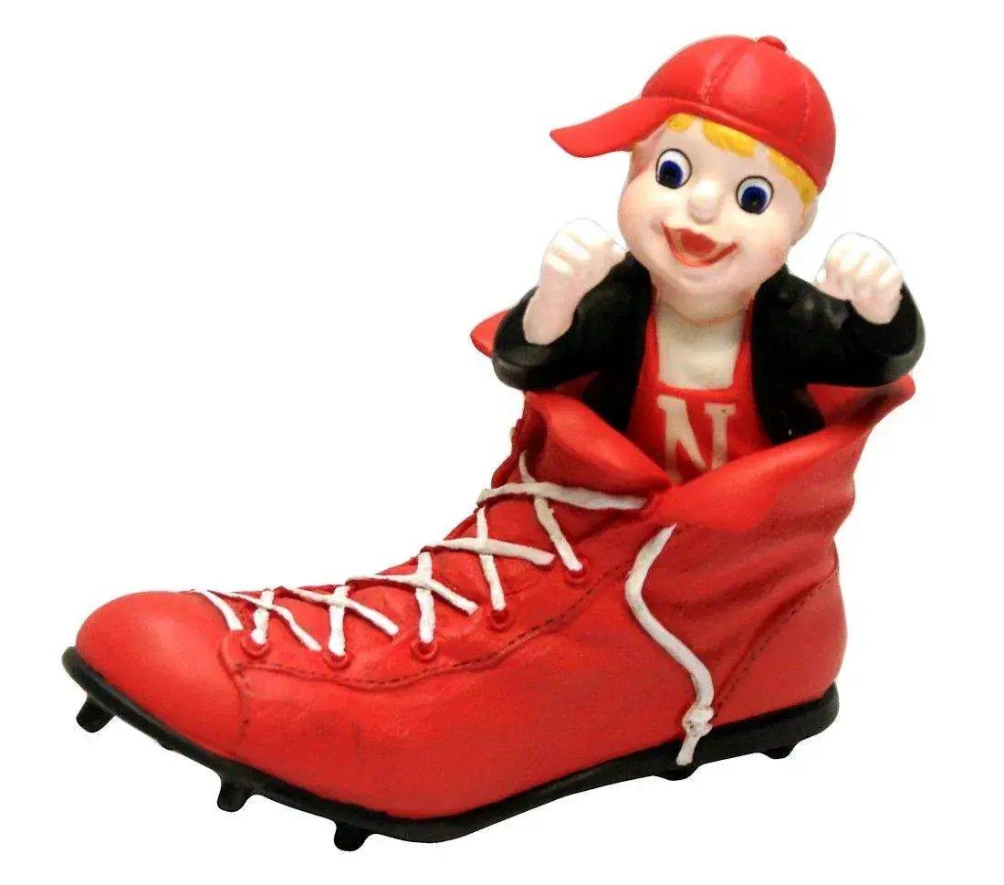 Nebraska Cornhuskers Mascot In Cleat Ball Ornament Script - ToylandEU™