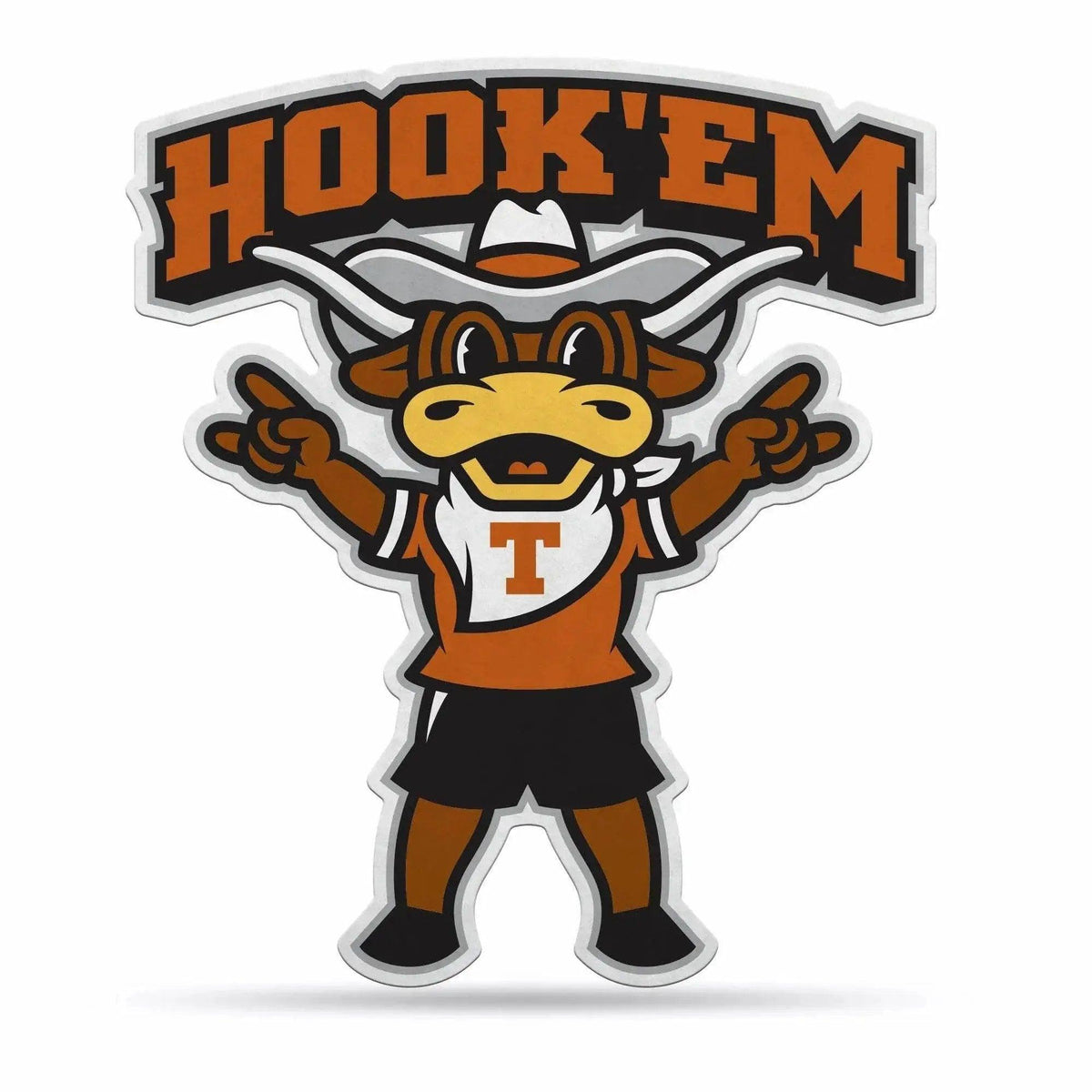 Texas Longhorns Pennant Shape Mascot Design Felt Decor - ToylandEU™