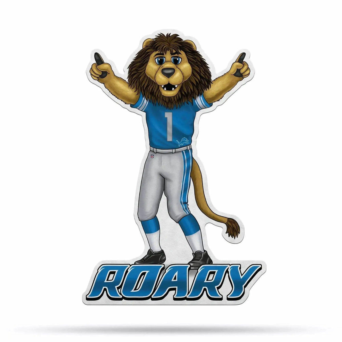 Detroit Lions Pennant Shape Mascot Felt Home Decor Gift - ToylandEU™