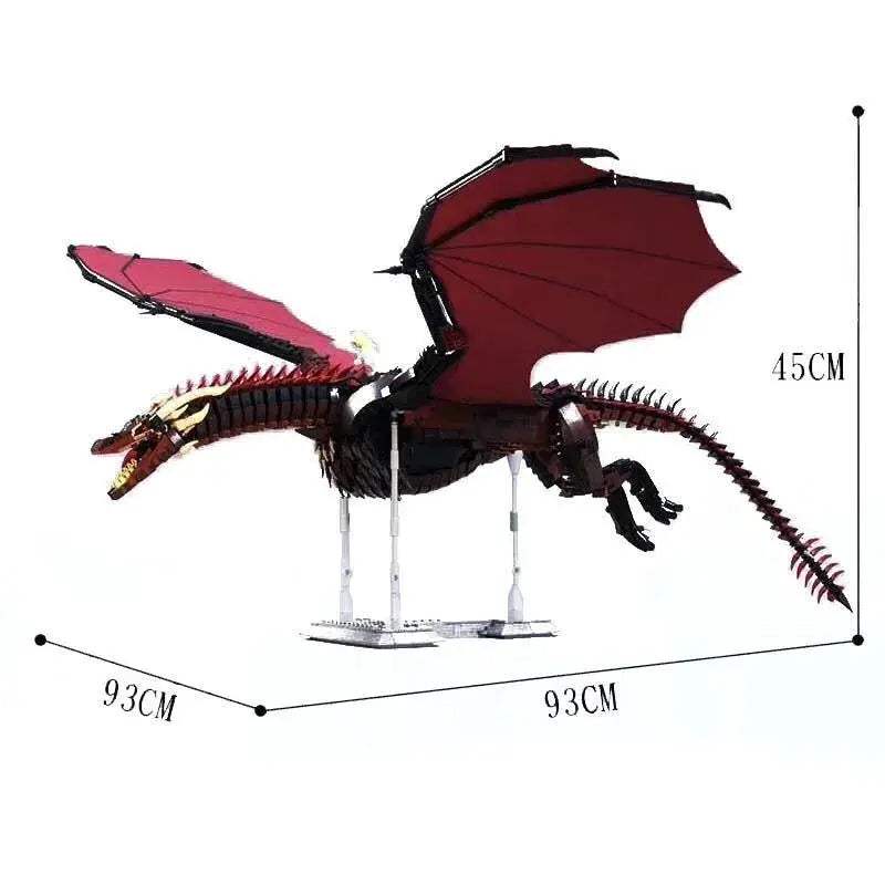 Massive 1889 Piece MOC Dragon Building Blocks Set LEGO Compatible - ToylandEU