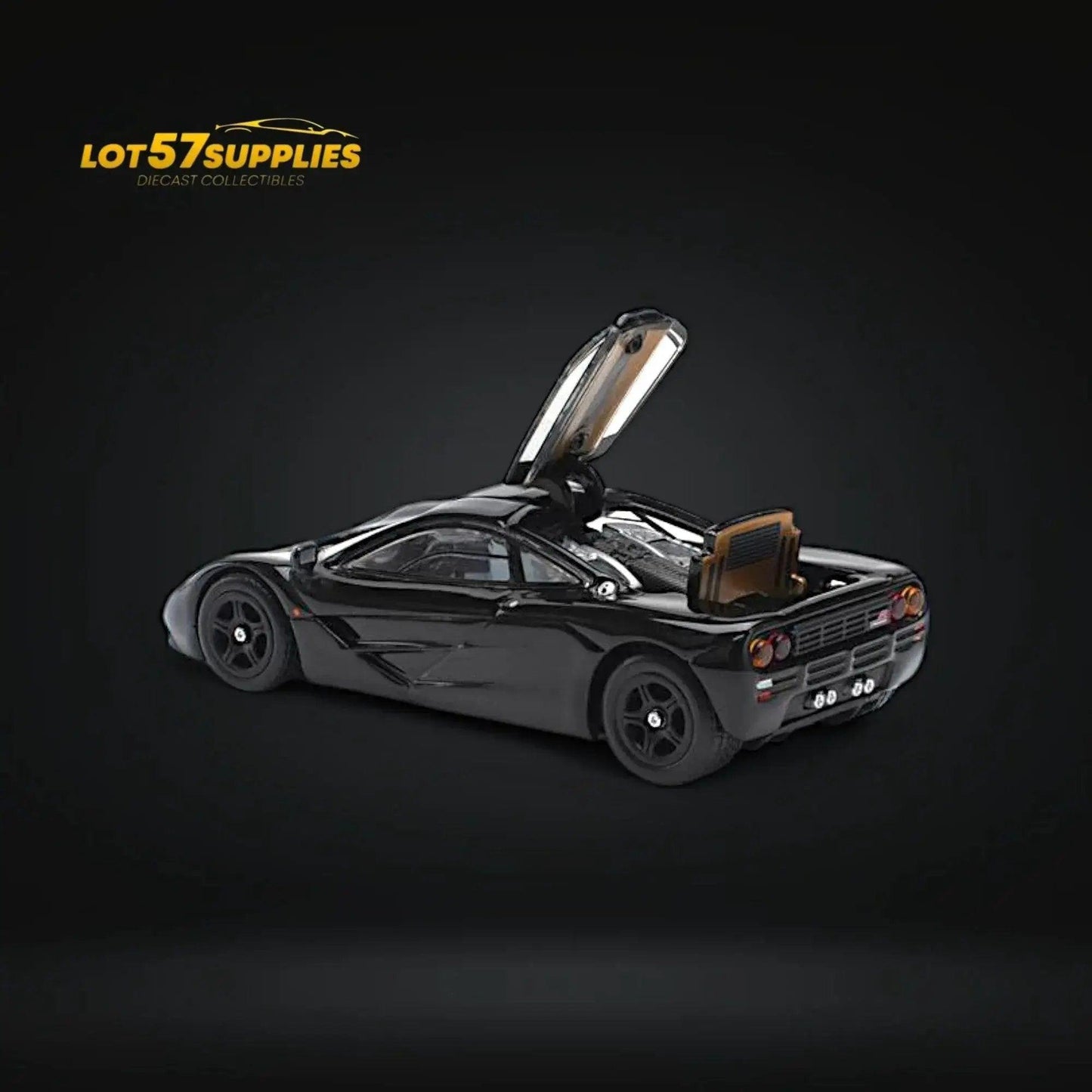 McLaren F1 Diecast Car 1 64 Scale Jet Black Limited - ToylandEU™