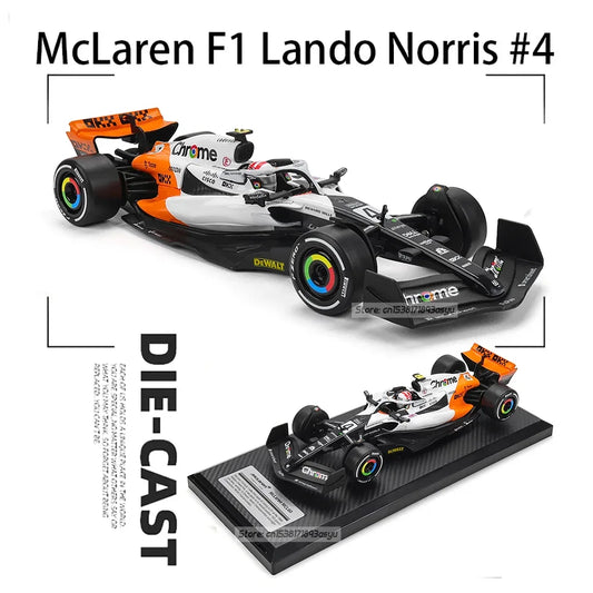 McLaren MCL60 Diecast Model Car Limited White Monaco Edition - ToylandEU