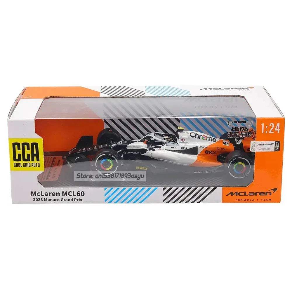 McLaren MCL60 Diecast Model Car Limited White Monaco Edition - ToylandEU