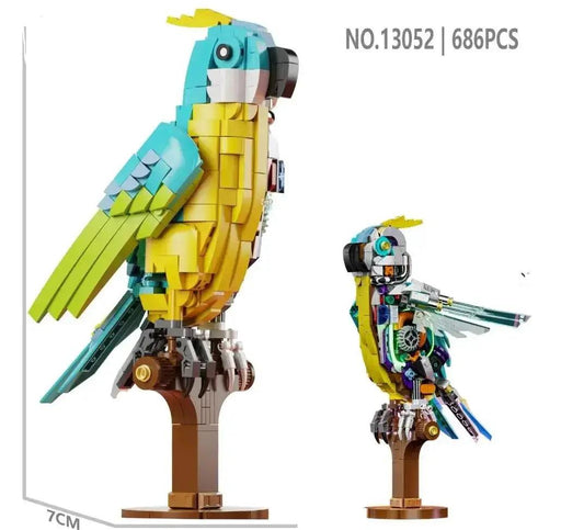 Mecha Parrot Building Blocks Set 686 Pieces Creative - ToylandEU™